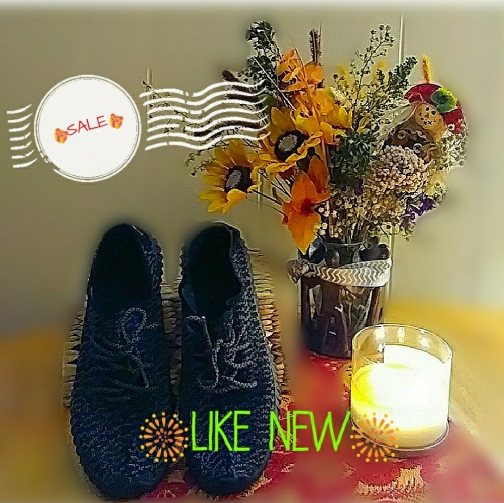 Grey Knit Sneakers Like New